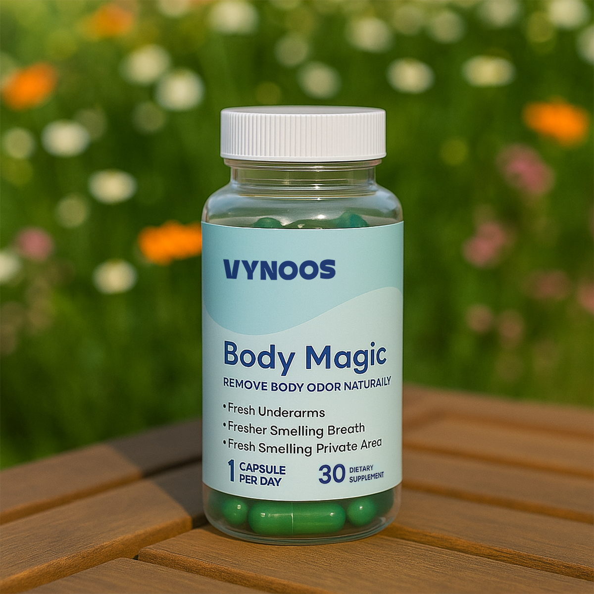 Vynoos® Body Magic Chlorophyll Pill - For Body Odor, Detox & Skin
